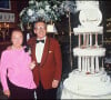 Nadine de Rothschild et son époux Edmond au Fouquet's à Megève en 1987