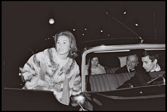 Nadine de Rothschild et son mari Edmond à Paris en 1969