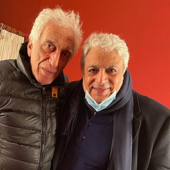 Enrico Macias et Gérard Darmon. Le 28 décembre 2022.