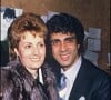 Enrico Macias et son épouse Suzy à l'Olympia le 9 mars 1985.
