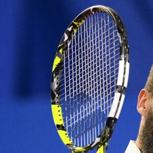 Benoit Paire (Fra) - Match "Benoit Paire - Luca Nardi (1/6 - 6/3 - 3/6)" lors du 13ème tournoi de l'Open Sud de France à Montpellier, le 6 février 2023.