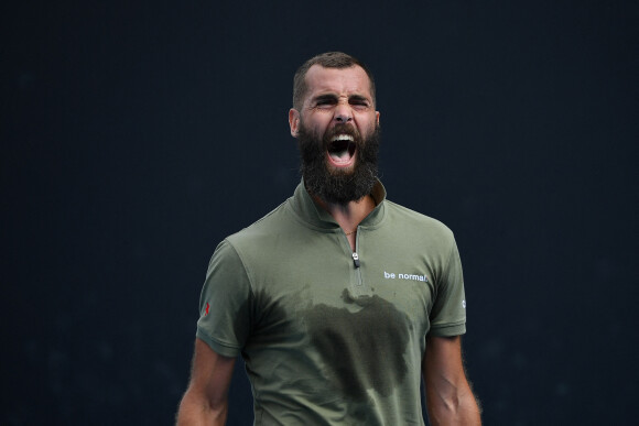 Benoît Paire face à Thiago Montero lors de l'Open d'Australie, le 18 janvier 2022.