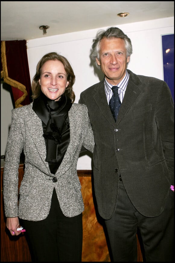 Dominique de Villepin et Marie-Laure - Lancement de CellBoost au VIP Room le 17 février 2005
