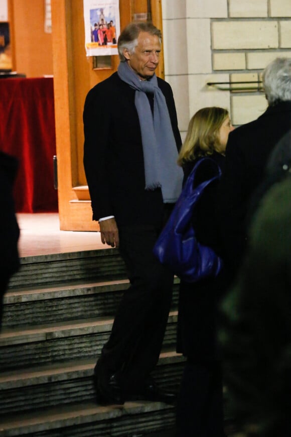 Dominique de Villepin - Messe en hommage à Xavier de Villepin en l'église Notre Dame de Grâce de Passy à Paris, le 12 novembre 2014.