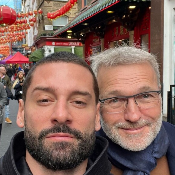 Laurent Ruquier et son compagnon Hugo. Instagram.