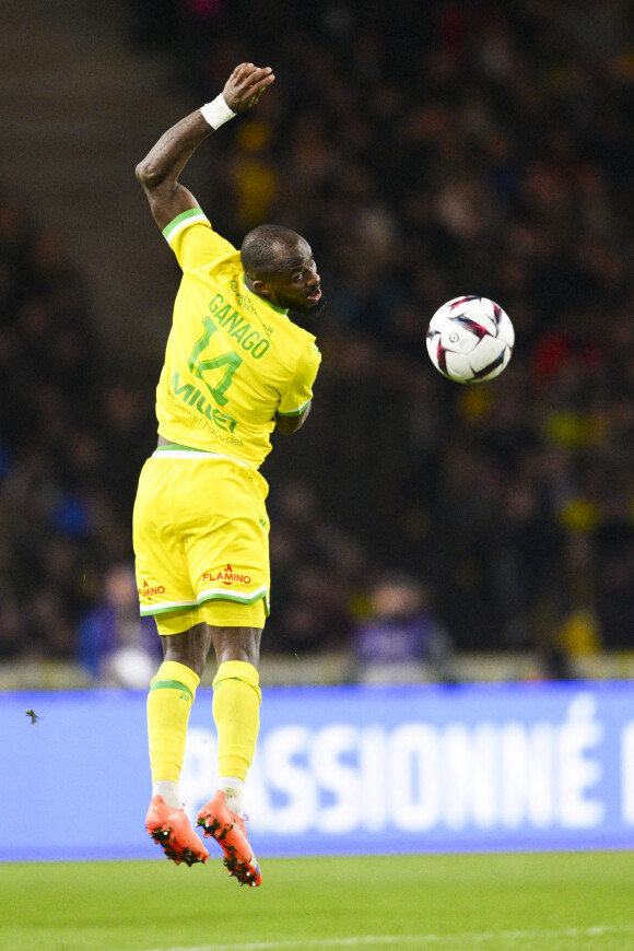 Ignatius Ganago (Nantes) - Match de Ligue 1 Uber Eats "Nantes - Marseille" (0-2) à Nantes le 1er février 2023.