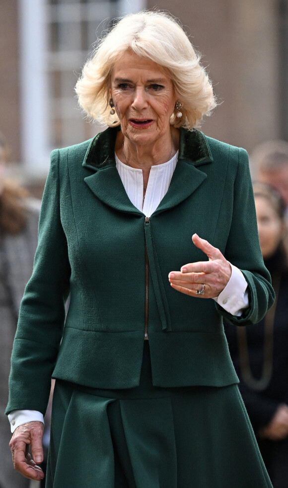 Camilla Parker Bowles, reine consort d'Angleterre, lors des célébrations du 50ème anniversaire de l'association caritative de lecture pour enfants Coram Beanstalk à Londres, au Royaume-Uni, le jeudi 2 février 2023. 