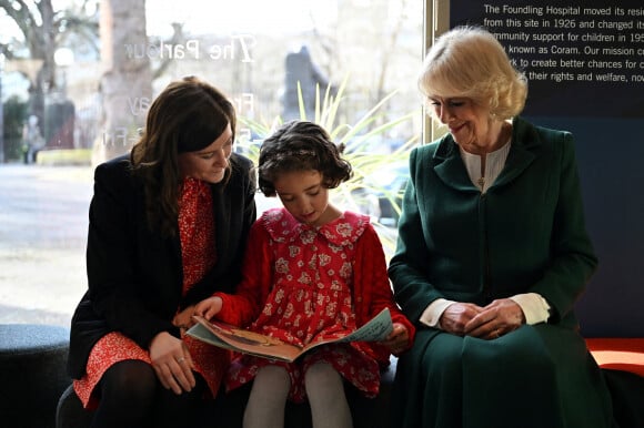 Camilla Parker Bowles, reine consort d'Angleterre, lors des célébrations du 50ème anniversaire de l'association caritative de lecture pour enfants Coram Beanstalk à Londres, au Royaume-Uni, le jeudi 2 février 2023. 