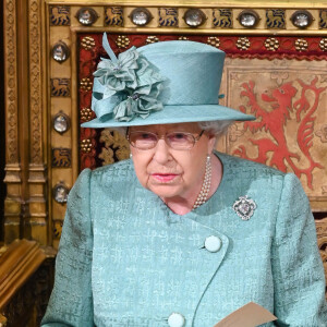 La reine Elisabeth II d'Angleterre - Arrivée de la reine Elizabeth II et discours à l'ouverture officielle du Parlement à Londres le 19 décembre 2019.