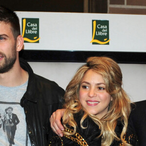 Montserrat Bernabeu - Shakira et son compagnon Gerard Pique au lancement du nouveau livre de Joan Pique, le pere de Gerard, a Barcelone, le 14 mars 2013.