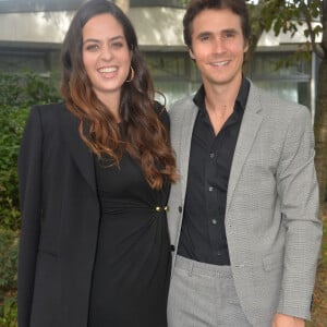 Anouchka Delon enceinte et son compagnon Julien Dereims - Arrivées au défilé Elie Saab "Collection Prêt-à-Porter Printemps/Eté 2020" lors de la Fashion Week de Paris (PFW), le 28 septembre 2019. © Veerren Ramsamy - Christophe Clovis / Bestimage 