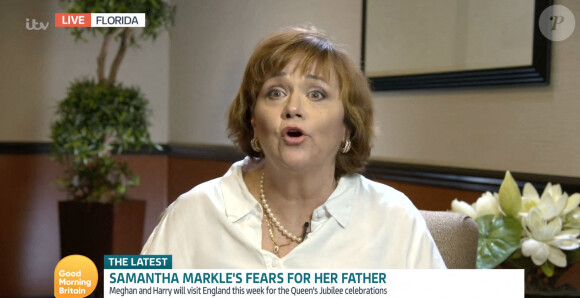 Interviewée depuis la Floride par les journalistes de l'émission "Good Morning Britain", Samantha Markle accuse sa demi-soeur M.Markle de "négligence" envers leur père Thomas, récemment victime d'un AVC. Samantha Markle, 57 ans, a précisé qu'elle n'avait pas parlé à M.Markle depuis une conversation téléphonique en 2016.