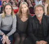 Catherine Marchal, Olivier Marchal et leur fille Zoé Marchal - Enregistrement de l'émission "Vivement Dimanche" à Paris le 15 Décembre 2015 et qui sera diffusée le 6 Janvier 2016. Invité principal Olivier Marchal