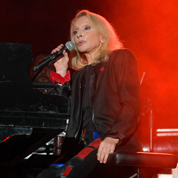 Exclusif - Véronique Sanson en concert pour le festival du château de Solliès-Pont, France, le 17 juillet 2021. © Patrick Carpentier/Bestimage 