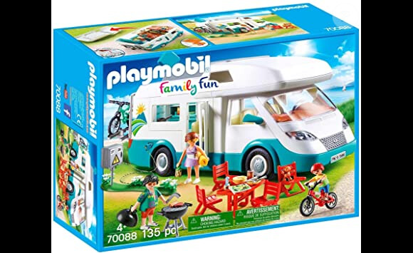Une maison roulante c'est possible avec ce jeu Playmobil Family Fun Famille et camping-car