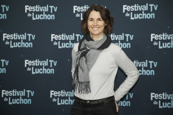 Le jury documentaire Eglantine Eméyé lors de la 24e édition du festival TV de Luchon le 8 février 2022. © Christophe Aubert / Bestimage