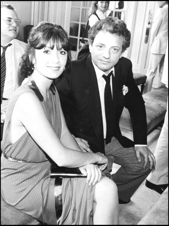 Danièle Evenou et Jacques Martin lors du mariage d'Eddie Barclay en 1982