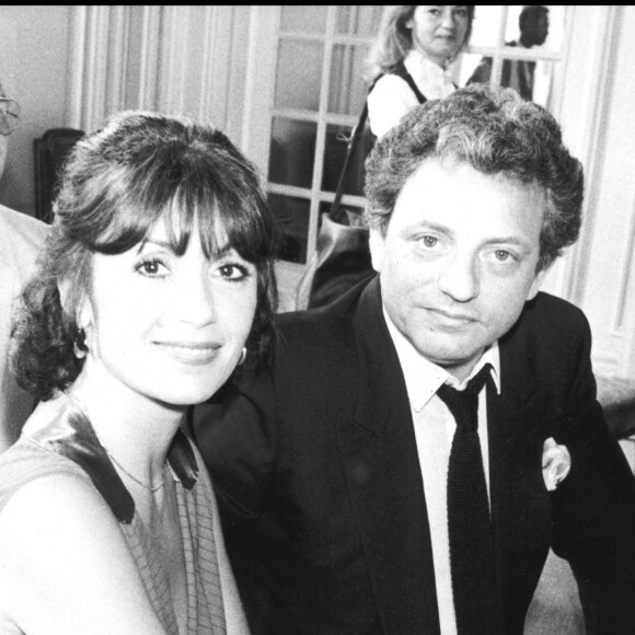 Danièle Evenou et Jacques Martin lors du mariage d'Eddie Barclay en 1982