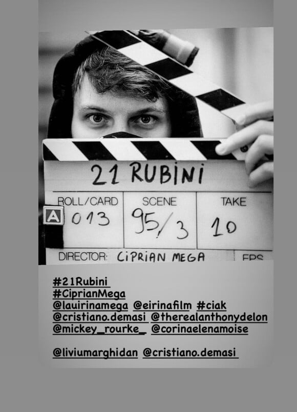 Anthony Delon, tournage de "21 Rubies" de Ciprian Mega