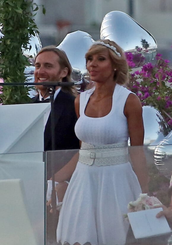 David et Cathy Guetta célèbrent leur 20ème anniversaire de mariage au Lio, le plus beau complexe de la baie d'Ibiza le 28 août 2012