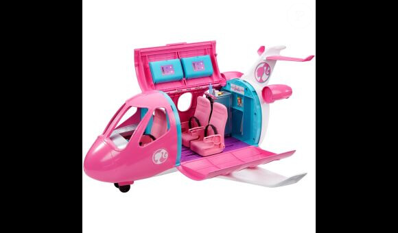 Barbie a la chance d'avoir son moyen de transport privé avec l'avion de rêve Barbie rose