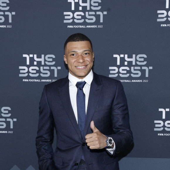 Kylian Mbappé - Arrivées à la cérémonie des Best FIFA Football Awards à la salle Pleyel à Paris, France, le 27 février 2023. Cyril Moreau/Bestimage