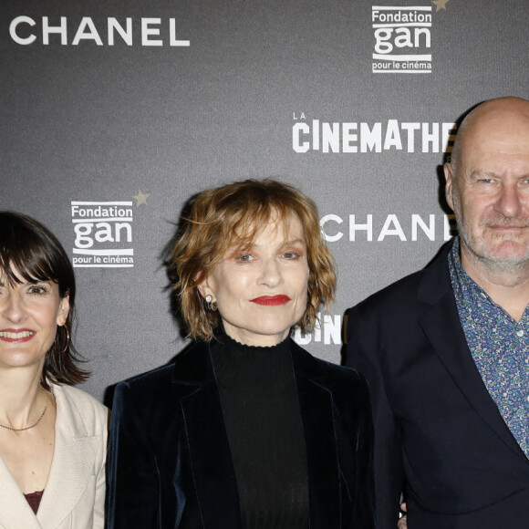 Caroline Michel-Aguirre, Isabelle Huppert, Jean-Paul Salomé, Maureen Kearney - Avant-première du film "La syndicaliste"à la Cinémathèque Bercy à Paris. Le 27 février 2023 © Marc Ausset-Lacroix / Bestimage