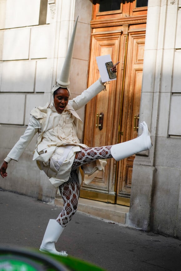 Michelle Elie - Défilé Courrèges prêt-à-porter automne-hiver 2023/2024 lors de la Fashion Week de Paris (PFW) le 1er mars 2023