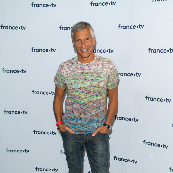 Nagui lors du photocall dans le cadre de la conférence de presse de France Télévisions au Pavillon Gabriel à Paris, France, le 24 août 2021. © Pierre Perusseau/Bestimage