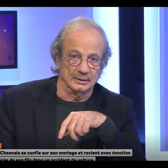 Patrick Chesnais dans l'émission "Chez Jordan", sur C8. Le 9 février 2023.