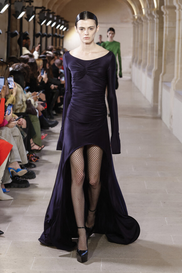 Défilé de mode prêt-à-porter automne-hiver 2023-2024 "Victoria Beckham" au Val de Grace lors de la Fashion Week de Paris. Le 3 mars 2023.
