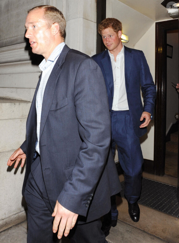 Le prince Harry - Soirée "The Dark Knight Rises" au Freemason's Hall. Londres. Le 19 juillet 2012.