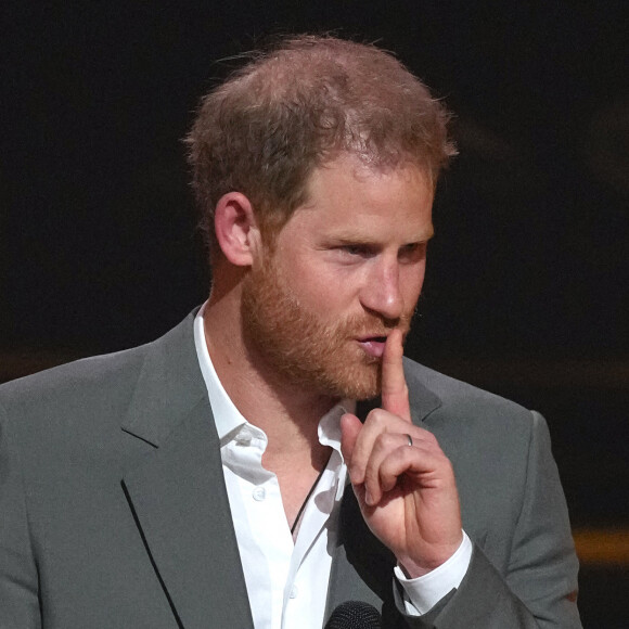 Le prince Harry lors de la cérémonie d'ouverture des Invictus Games à La Haye.