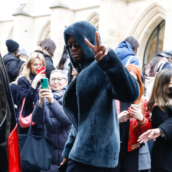Dadju - Sorties du défilé de mode prêt-à-porter automne-hiver 2023-2024 "Lanvin" au Collège des Bernardins lors de la Fashion Week de Paris. Le 5 mars 2023. © Christophe Clovis-Veeren / Bestimage