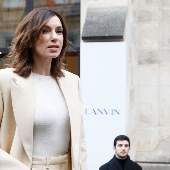 Aure Atika - Sorties du défilé de mode prêt-à-porter automne-hiver 2023-2024 "Lanvin" au Collège des Bernardins lors de la Fashion Week de Paris. Le 5 mars 2023. © Christophe Clovis-Veeren / Bestimage