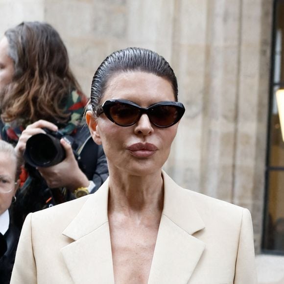 Lisa Rinna - Sorties du défilé de mode prêt-à-porter automne-hiver 2023-2024 "Lanvin" au Collège des Bernardins lors de la Fashion Week de Paris. Le 5 mars 2023. © Christophe Clovis-Veeren / Bestimage