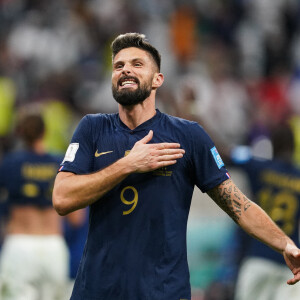 Absent de chez lui pour l'anniversaire de son fils, Olivier Giroud a néanmoins tenu à lui adresser un beau message d'amour sur les réseaux sociaux
 
Olivier Giroud - Match de football de quart de finale opposant la France à l'Angleterre lors de la coupe du Monde (FIFA 2022) au stade Al Bayt à Al Khor au Qatar, le 9 décembre 2022. La France a gagné 2-1. © Sport Press Photo/Zuma Press/Bestimage