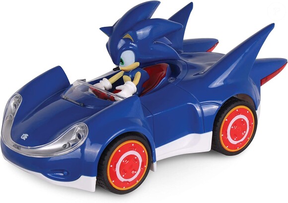 Cette voiture Sonic The Hedgehog Movie Toys de Nkok est à l'image du personnage, bleue et rapide !