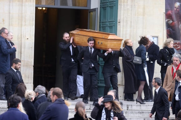 Sorties des obsèques de Päl Sarkozy de Nagy Bocsa en l'église Saint-Jean Baptiste à Neuilly-sur-Seine, le 9 mars 2023. © Dominique Jacovides / Bestimage