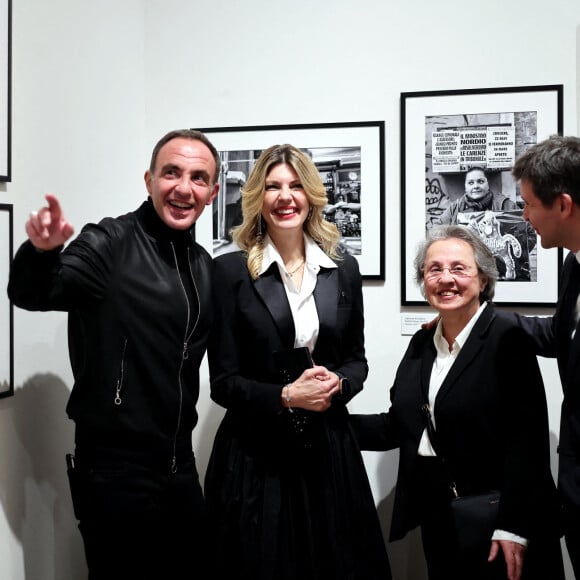 Il a notamment éé amener à s'exprimer sur sa passion pour la photographie. 
Exclusif - Nikos Aliagas, sa femme Tina Grigoriou, sa mère Harula Aliagas et Thomas Sotto - Vernissage de l'exposition "Regards Vénitiens" de l'artiste photographe Nikos Aliagas au Palazzo Vendramin Grimani. Venise, le 3 Février 2023. © Dominique Jacovides / Bestimage