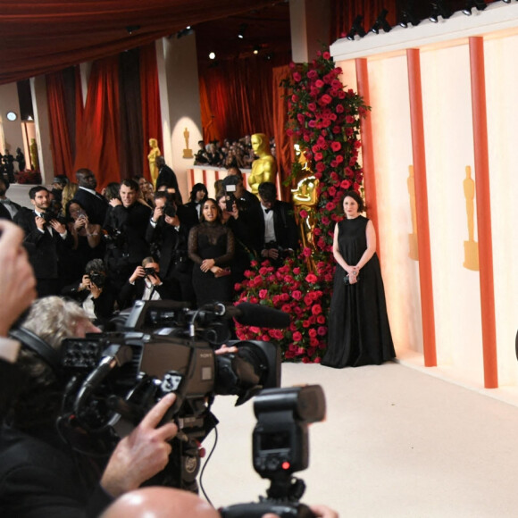 Rihanna (enceinte) au photocall de la 95ème édition de la cérémonie des Oscars à Los Angeles, le 12 mars 2023. 