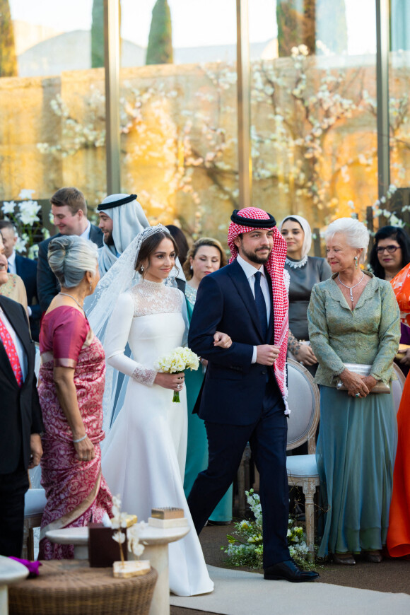 La princesse Iman de Jordanie, Jameel Alexander Thermiotis - Mariage de la princesse Iman de Jordanie avec Jameel Alexander Thermiotis au palais Beit al-Urdon à Amman en Jordanie le 12 mars 2023. 