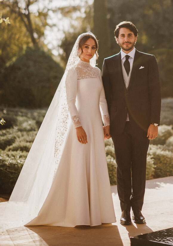 La princesse Iman de Jordanie, Jameel Alexander Thermiotis - Mariage de la princesse Iman de Jordanie avec Jameel Alexander Thermiotis au palais Beit al-Urdon à Amman en Jordanie le 12 mars 2023. 
