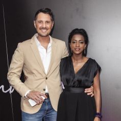 Exclusif - Vincent Cerutti et Hapsatou Sy - Le Grand Dîner du 14 juillet, sur le rooftop de l'hôtel Pullman Tour Eiffel à Paris, France, le 14 juillet 2021. © Jack Tribeca/Bestimage
