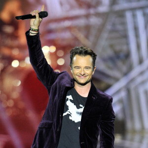 Exclusif - David Hallyday lors de l'enregistrement de l'émission "La Chanson de l'Année 2019" aux Arènes de Nîmes, le 16 mai 2019. © Guillaume Gaffiot/Bestimage