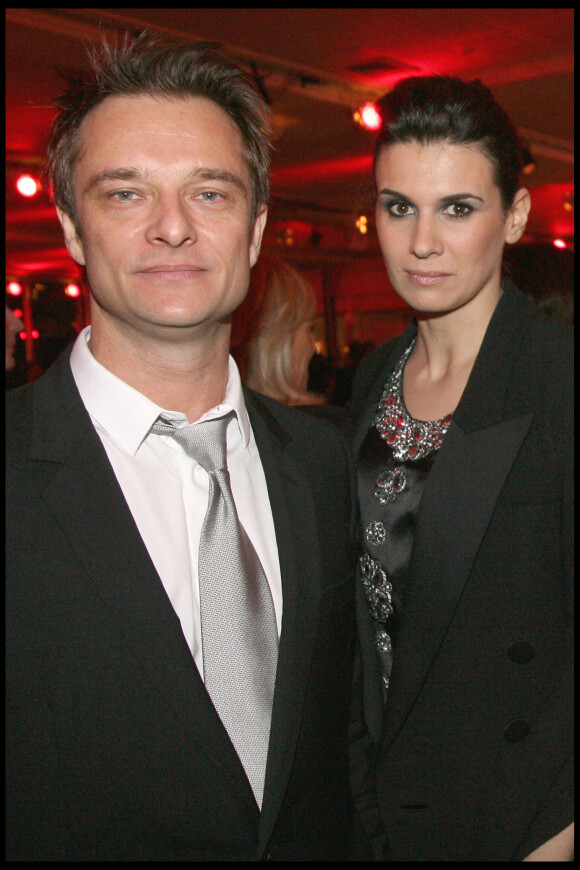 David Hallyday et sa femme Alexandra Pastor lors du dîner de gala de la mode contre le sida