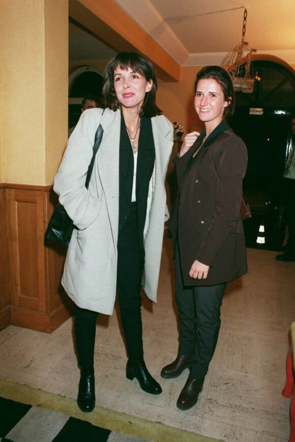 Tina Kieffer et sa soeur Florence au défilé Mode Collection en 1995
