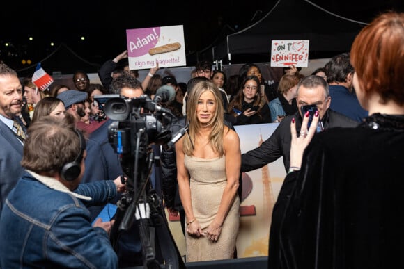 Jennifer Aniston à la première de Murder Mystery II Passerelle Debilly à Paris le 16 mars 2023. © Olivier Borde / Bestimage 