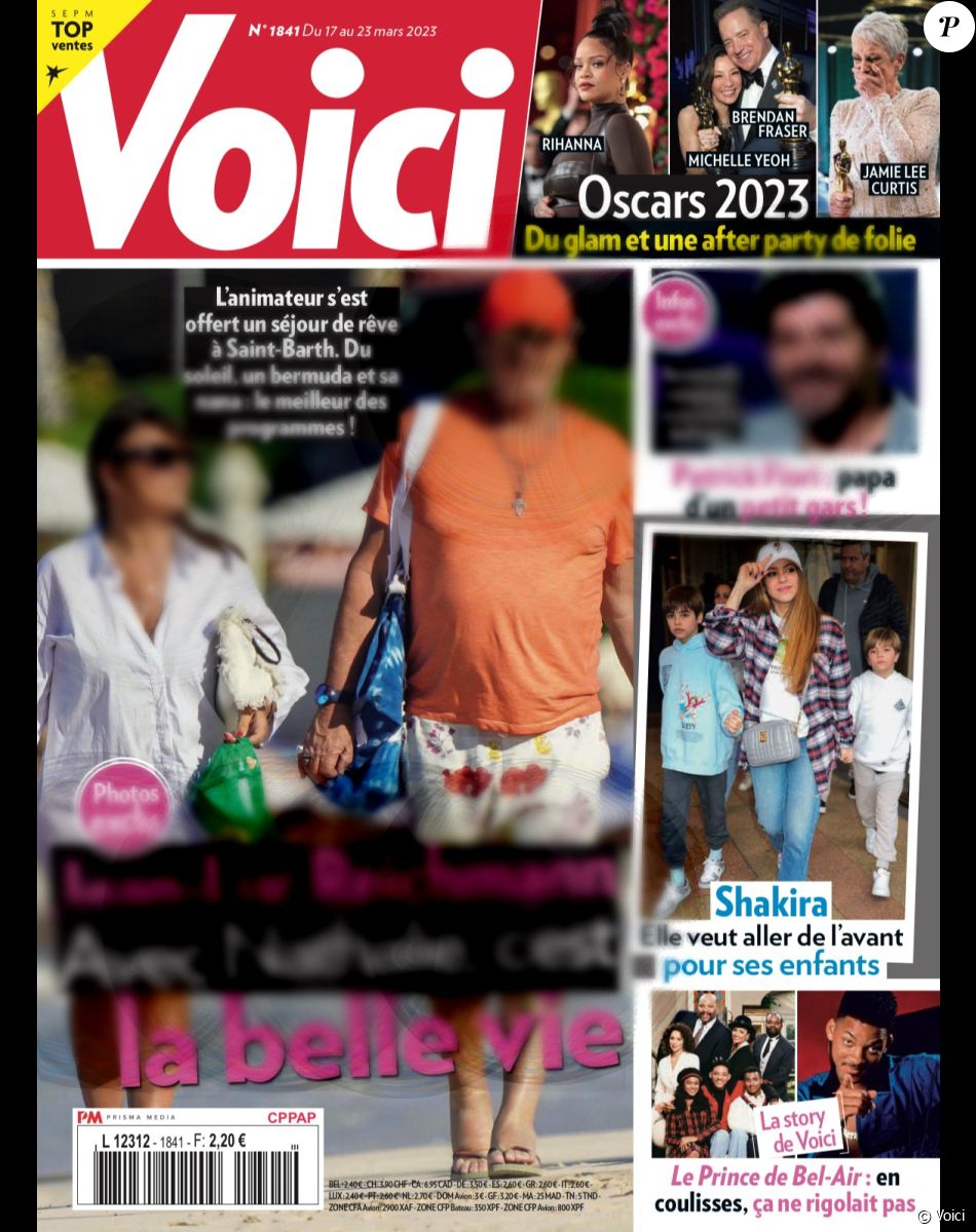 Couverture du magazine "Voici" du vendredi 17 mars 2023