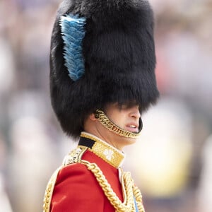 Le prince William, duc de Cambridge, supervise la parade des Horse Guards lors de la répétition avant le jubilé de platine de la reine d'Angleterre à Londres, Royaume Uni le 28 mai 2022. 
